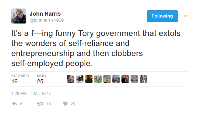 John Harris tweet